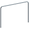 Hoop of steel tube |  48 x 2,5 mm | without cross bar | for casting in concrete | total width 2000 mm | total height 1400 mm | hot-dip galvanized